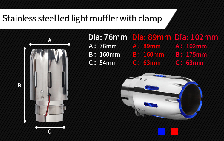 exhaust tip led light